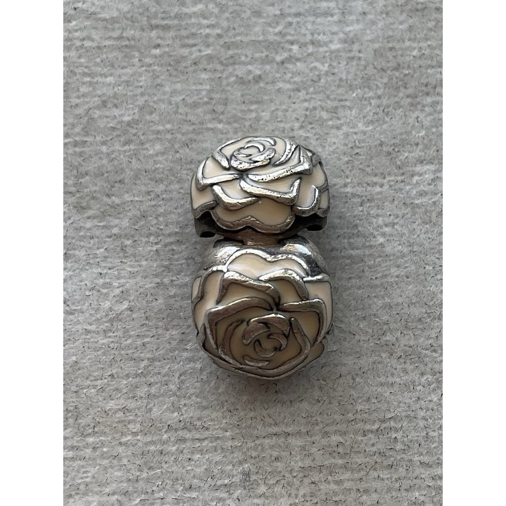 Pandora Rose Garden enamel clip charm ALE 925 Sterling Silver